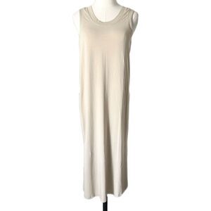 Lululemon All Yours Tank Midi Dress in Trench Tan Pima Cotton Size 6
